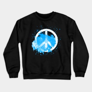 Peace of a Rainbow - Ice Blue Crewneck Sweatshirt